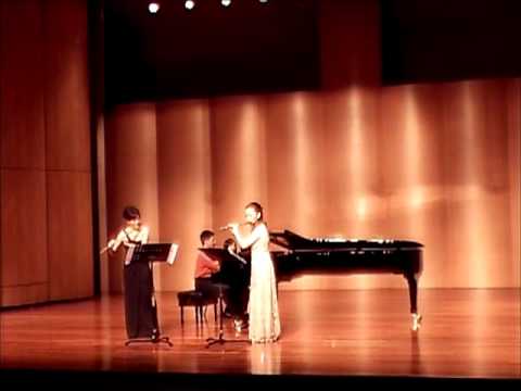 Akio Yashiro: Sonate pour 2 Flûtes et Piano (extract)，矢代 秋雄：給雙長笛與鋼琴的奏鳴曲（節錄）