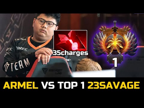 ARMEL VS TOP 1 MMR 23SAVAGE - TRY HARD COUNTER DOTA 2