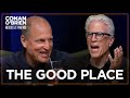 The Coen Brothers Didn T Like Woody Harrelson S Script Changes Conan O Brien Needs A Friend