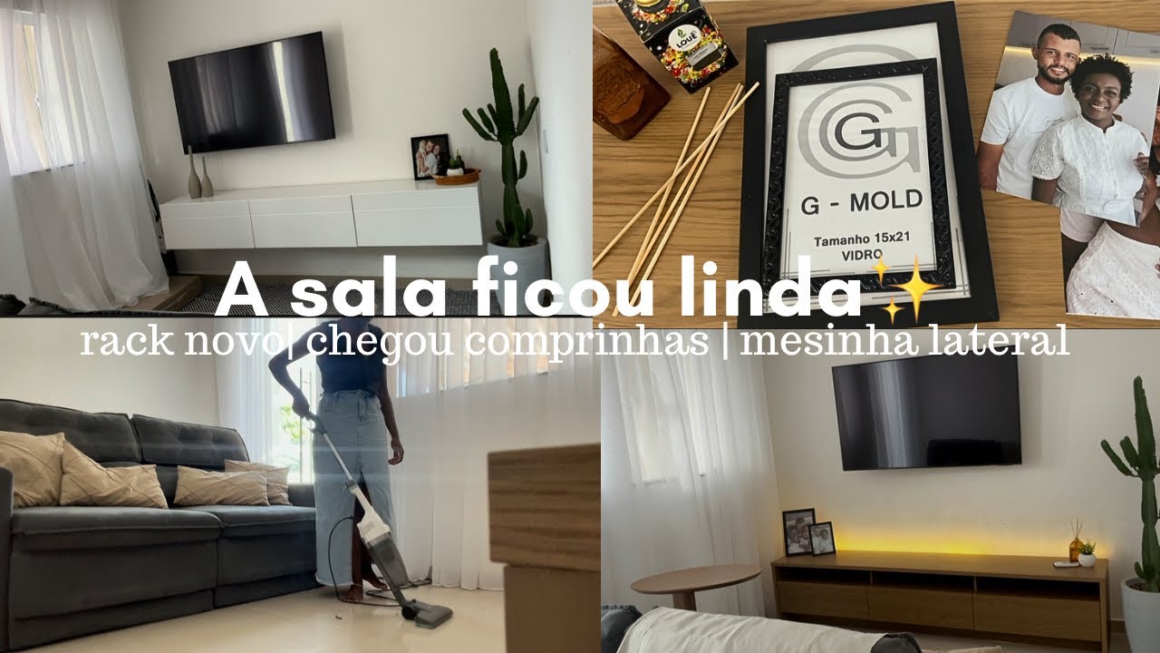 Móveis novos na sala | comprinhas | limpeza ✨