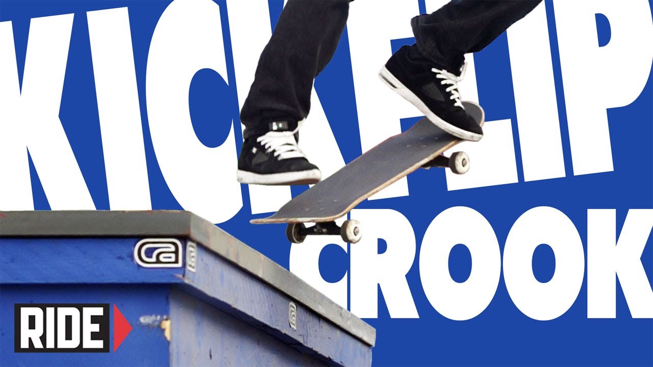 Sewa Kroetkov Skateboarding in Slow Motion: Kickflip Crook
