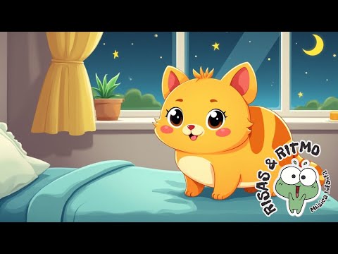 🐱🎶 🌸 Gato en el jardín – Música infantil con flores y mariposas