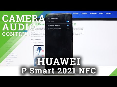 How to Activate Camera Audio Control Feature in Huawei P Smart 2021 NFC?