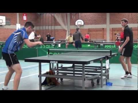 Tischtennis Bezirksmeisterschaften 2012 Altdorf 24 Tobias Ehret vs Dennis Emter