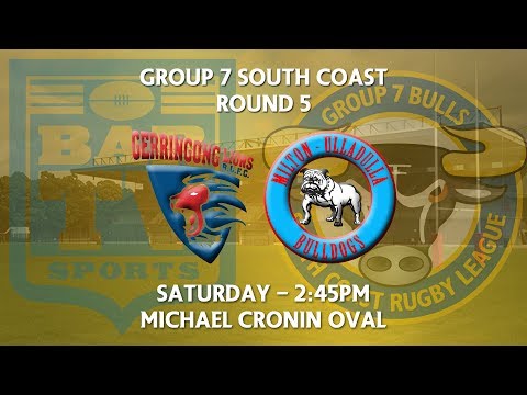 2018 Group 7 RL 1st Grade Round 5 - Gerringong Lions v Milton-Ulladulla Bulldogs