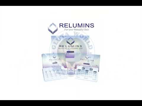 Relumins 3500mg with booster skin whitening glutathione inje...