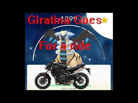 Pokemoto Vlog # 1: Motorcyclist catches Shiny Giratina!!