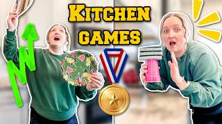 DIY INDOOR OLYMPIC GAMES Using Common Kitchen Supplies For A FUN DAY AT HOME