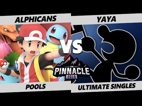 Pinnacle 2019 SSBU - Alphicans (Pokemon Trainer) Vs. Yaya (Game & Watch) Smash Ultimate Pools