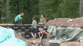 preview picture of video '2010-08-03 - Earthship Expedition Skattungbyn 2010- Overview wall'
