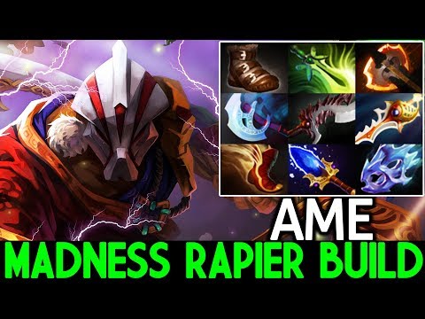 AME [Juggernaut] Madness Rapier Build Incredible Comeback 7.25 Dota 2