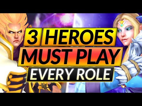 Top 3 MOST BROKEN Heroes to ABUSE RIGHT NOW - EVERY ROLE Best Drafts - Dota 2 Guide