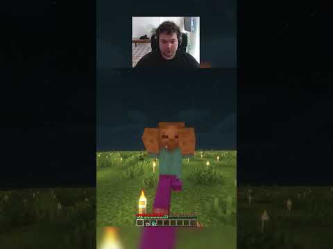 Killing a zombie unarmed in minecraft day 193 #shorts #viralshorts