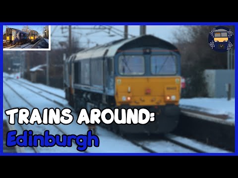 *Steel Train | Cement Train | Snow* Trains around Edinburgh (12/02/21)