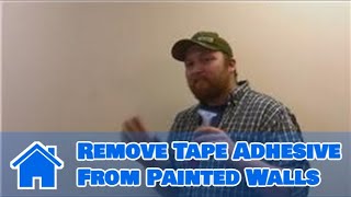 All About Walls : How to Remove Tape Adhesive From Painted Walls