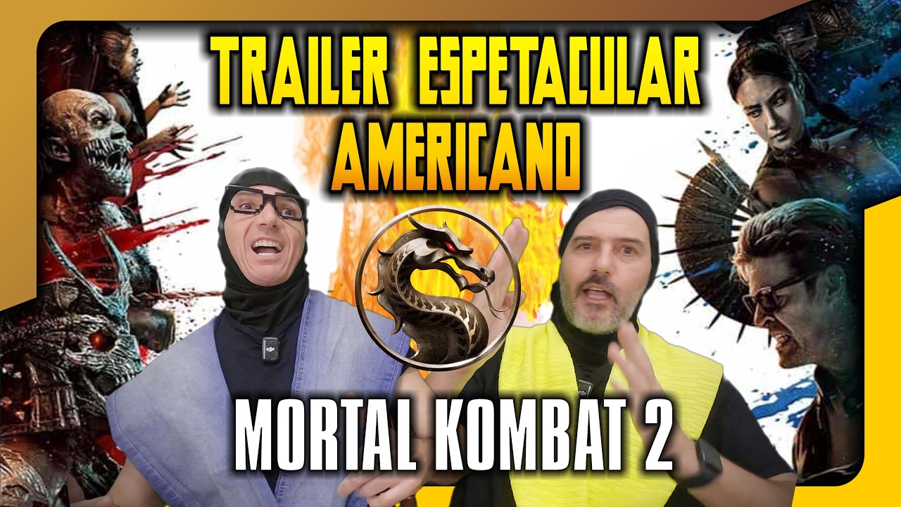 NOVO TRAILER AMERICANO DE MORTAL KOMBAT 2 ! 😱 +MAS FATALITY E CASTIGO NO ESTÚDIO #reaction