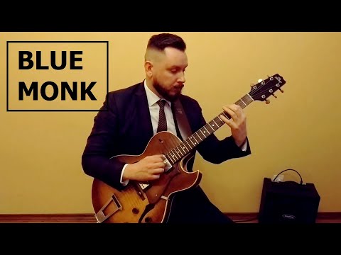 Blue Monk - solo jazz guitar - chord melody with tabs