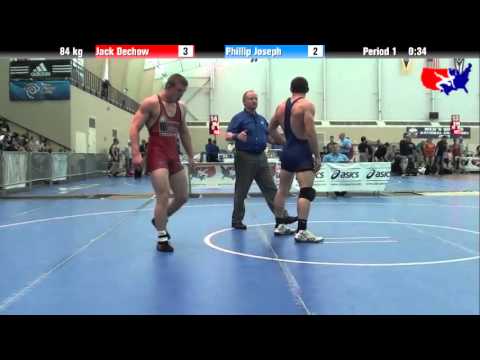 Jack Dechow vs. Phillip Joseph at 2013 ASICS University Nationals - FS