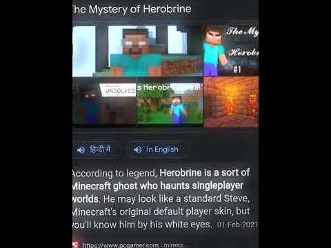 Terrifying Minecraft Herobrine Ghost Encounter! #scary #viral