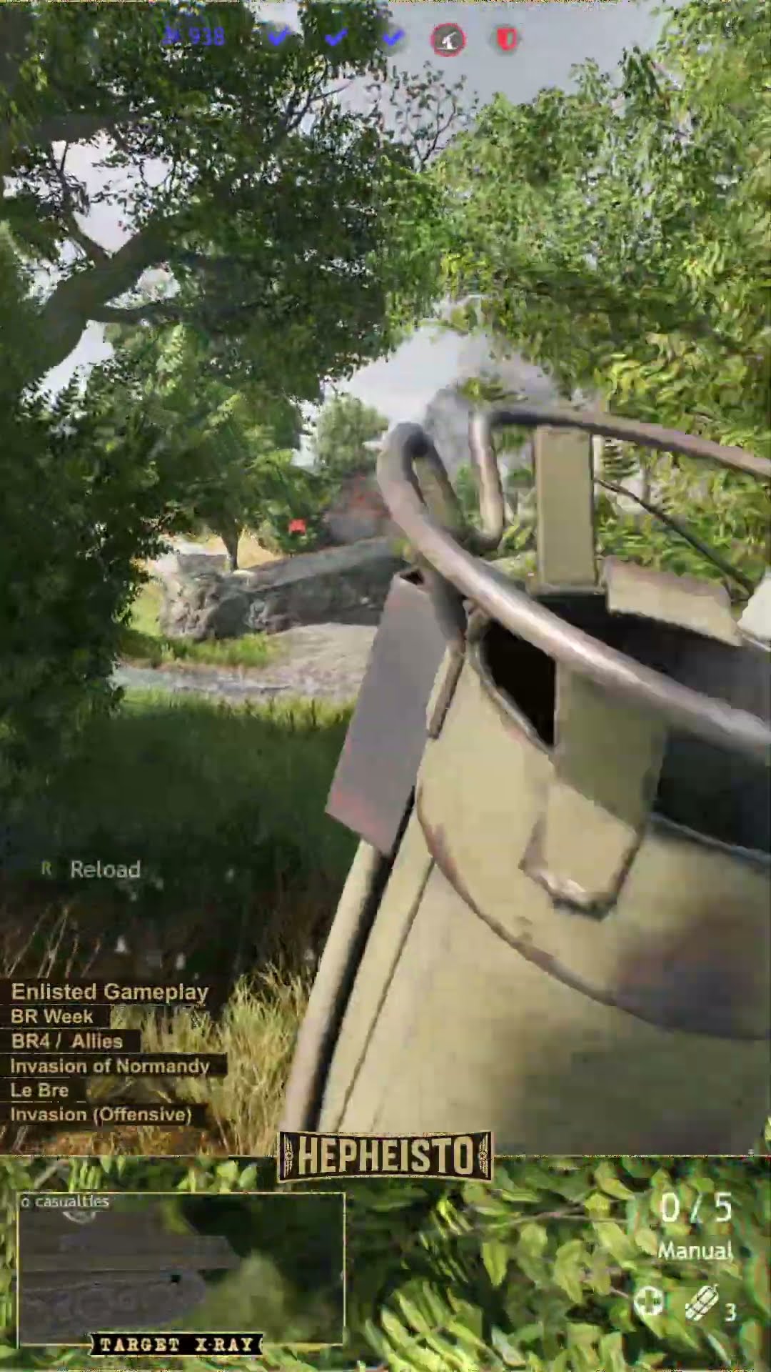 Anti Tank Gunner eliminates Panzer Ersatz M10 with RPzB. 43 Ofenrohr