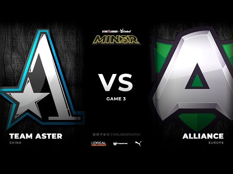 [EN] Team Aster vs Alliance, Game 3, Grand final, StarLadder ImbaTV Dota 2 Minor Season 3
