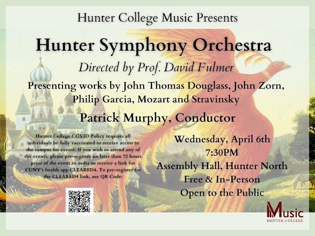 Hunter Symphony Orchestra, April 6, 2022