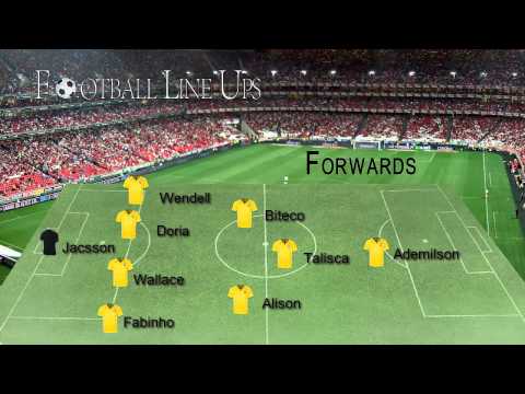 Brasil S21 vs Bolívia (Escalação Brasil) Outubro 2014