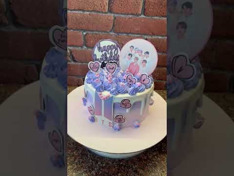 new bts theme 💜 cakes available in the Bake Shop Panvel contact. no.9920026174