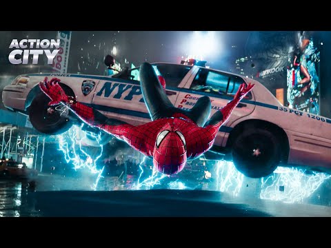 Spider-Man Fights Electro | The Amazing Spider-Man 2 (Andrew Garfield, Jamie Foxx)