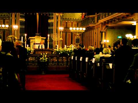 Prayer El Male Rachamim. Cantor Isidoro Abramowicz in Great Synagogue of Stockholm