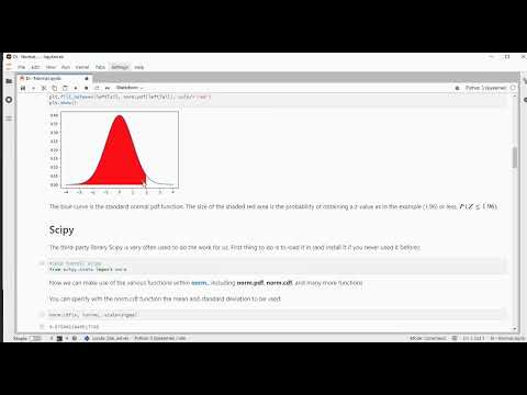 Python Standard Normal Distribution