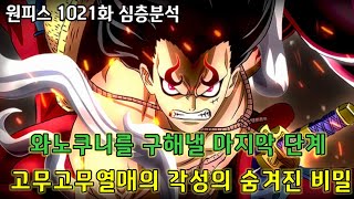 [원피스 1021화 심층분석]와노쿠니를 구해낼 마지막 단서 고무고무열매의 각성