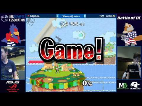 Edgeluca (Samus) vs. TSM | Leffen (Fox) | SSBM Top 64 WQF | BoBC
