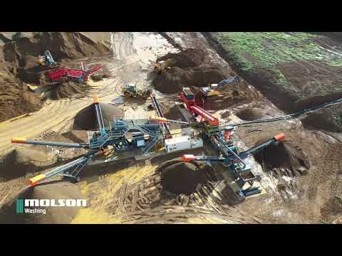 CDE Wash Plant at Earthline, supplied by Molson Washing