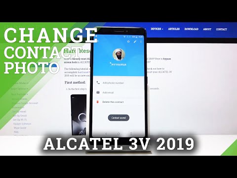 How to Add Photo to Contact in ALCATEL 3V 2019 – Personalize Contact List