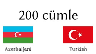 200 cümle - Azerice - Türkçe