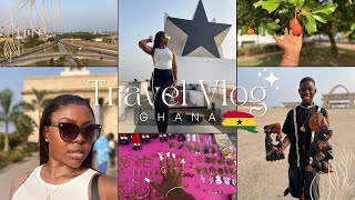 GHANA TRAVEL VLOG Pt.1First solo trip Accra Ghana, New Camera,Trying Ghanain Food,Outfits&More