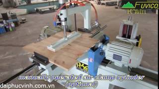 Video Máy cắt phay 2 đầu 1200mm đẩy tay