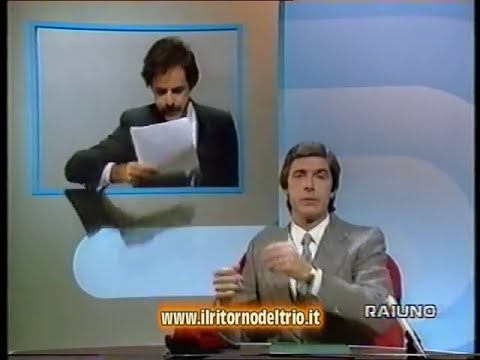 Il Trio - parodia del TG sciopero dei giornalisti radiotelevisivi - Tastomatto 1985