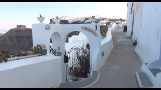 Santorini walk from Caldera to Santorini Palace Hotel