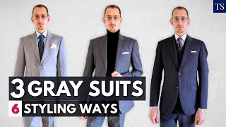 Download lagu How to Style 3 Grey Suits: 6 Formal to Casual Looks mp3 Download lagu How to Style 3 Grey Suits: 6 Formal to Casual Looks mp3