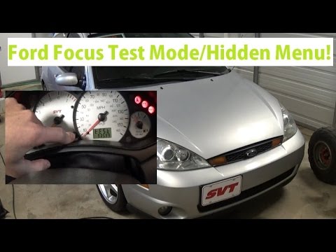 So greifen Sie auf das versteckte Menü des Ford Focus 1999–2007 zu. Testmodus des Kombiinstrument...