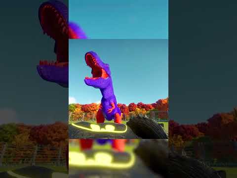 Superman T REX vs Batman TRICERATOPS Jurassic World Evolution Part 2