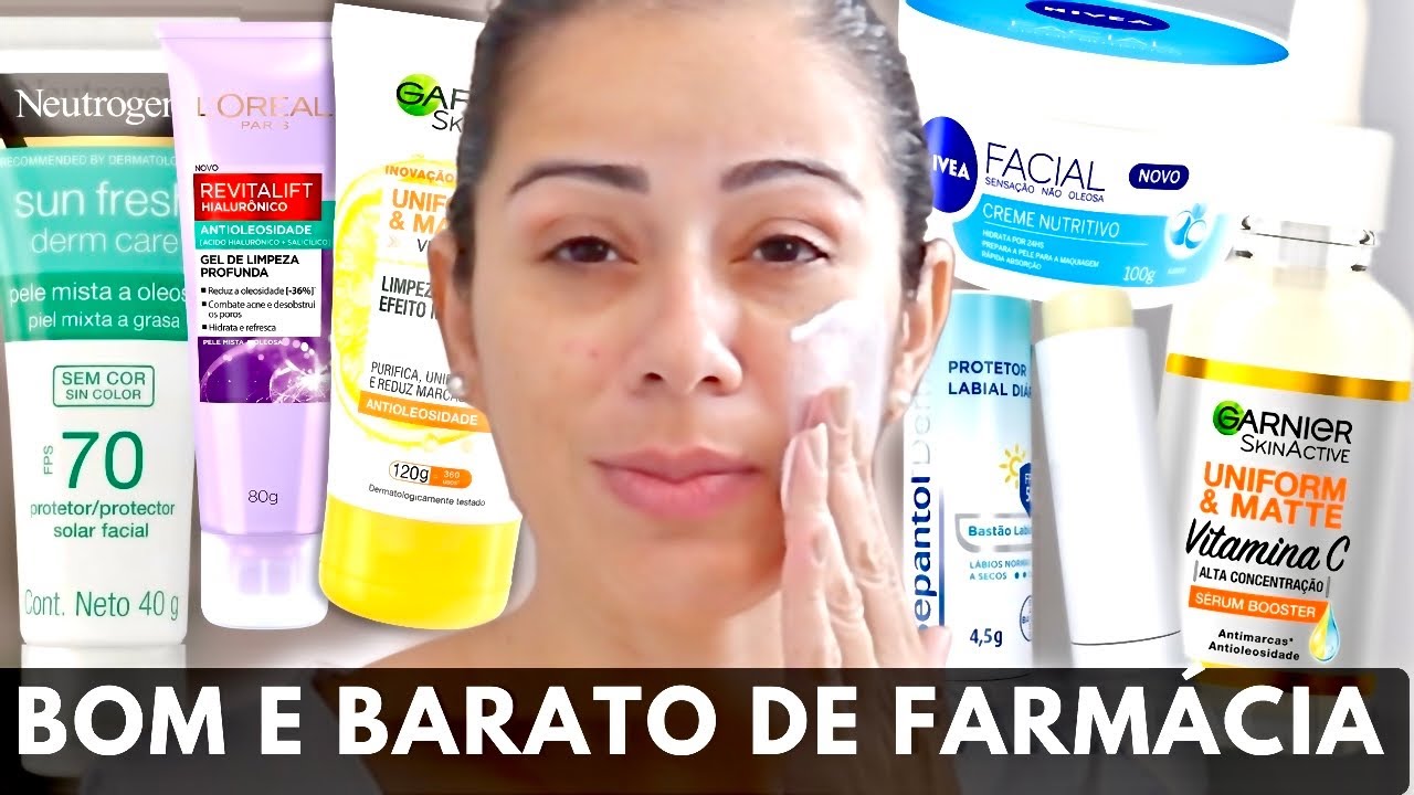 Rotina de skincare baratinho e prático | Guia básico com produtos de farmácia