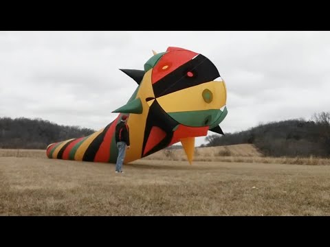 Kite Flying with Huber's 115ft Turbine