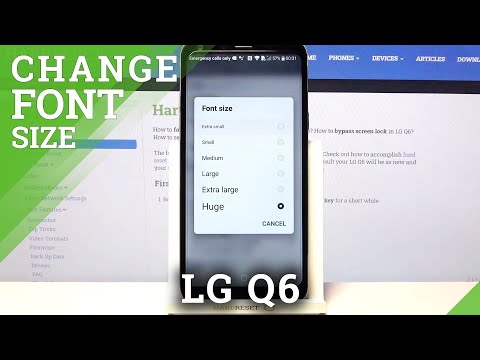 LG Q6 - How to Turn On New Font Size & Manage Display Settings