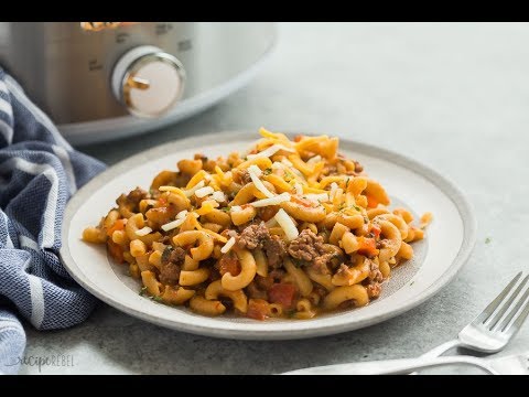 Slow Cooker Hamburger Helper Recipe