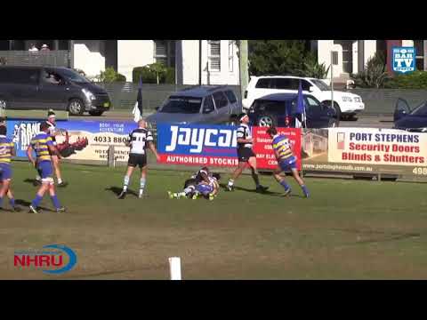 2018 NHRU Premier 2 - Round 13 Highlights - Nelson Bay v Hamilton