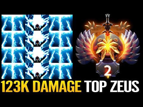 TOP MMR 200 IQ Zeus Player in 10k mmr Ranked Dota 2 Epic Skill by NoOne