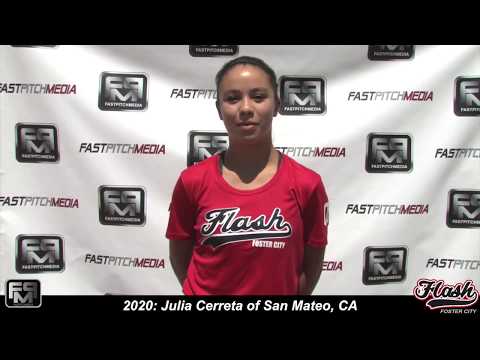 2020 Julia Cerreta Outfield Softball Skills Video - Flash